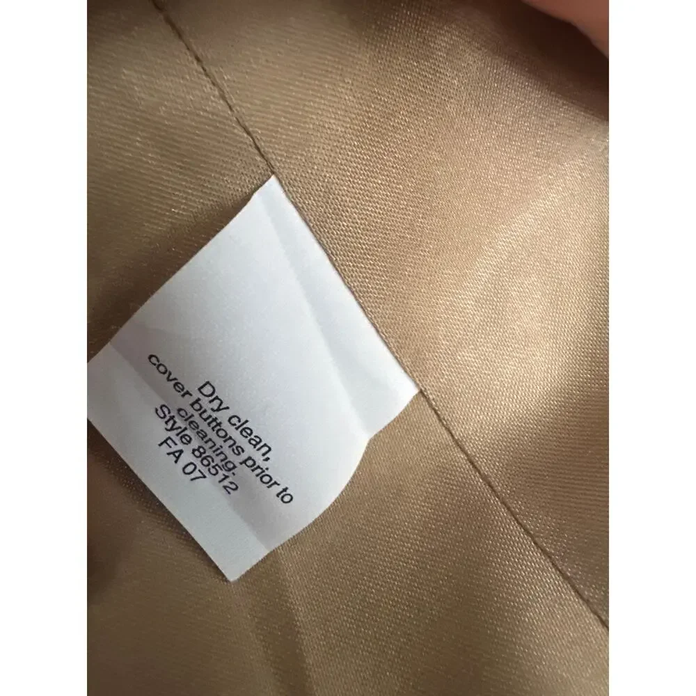 J. Crew Wool Blend Houndstooth Blazer Brown Tan Dark Academia Size 0